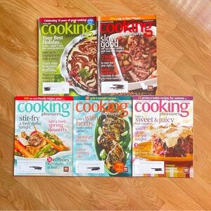 Cooking Pleasures 2009 Cookbook Magazine Lot of 5